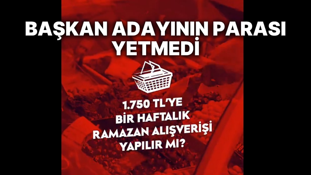 Belediye Başkan Adayı 1750 Lirayla 1 Haftalık Ramazan Alışverişine Çıktı: Para Yetti mi?