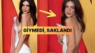 Kıyafeti Giymek Yerine Arkasına Saklanan Emrata'nın Tarzı Oscar Gecesine Damgasını Vurdu