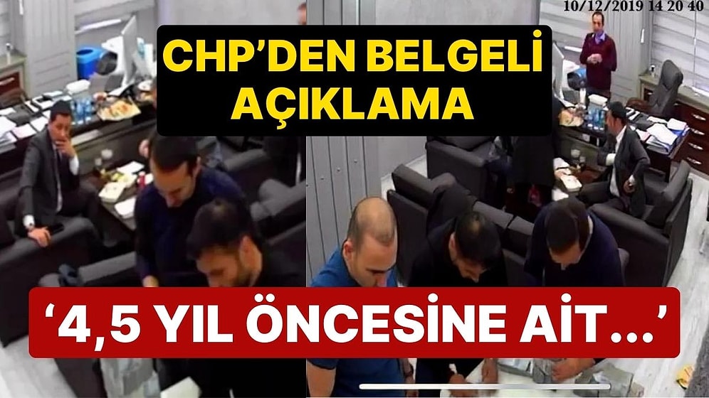 CHP'den Servis Edilen Para Sayma Görüntülerine Açıklama: '4,5 Yıl Öncesine Ait Olayı...'