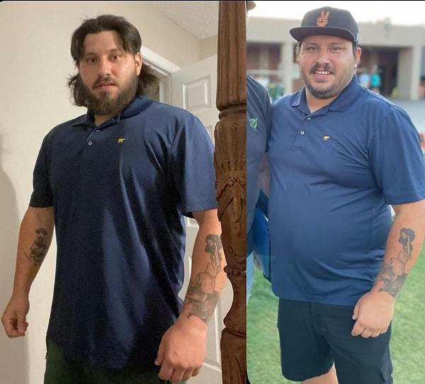 15. "2.5 ay ve 20 kilo sonra değişimim."