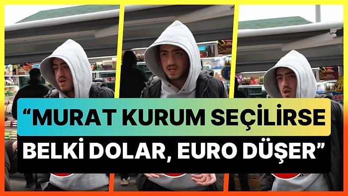 'Murat Kurum Seçilirse Dolar, Euro Düşer' Diyen Genç 'Nasıl Düşecek?' Sorusuna 'Erdoğan'la Konuşur Düşer' Dedi