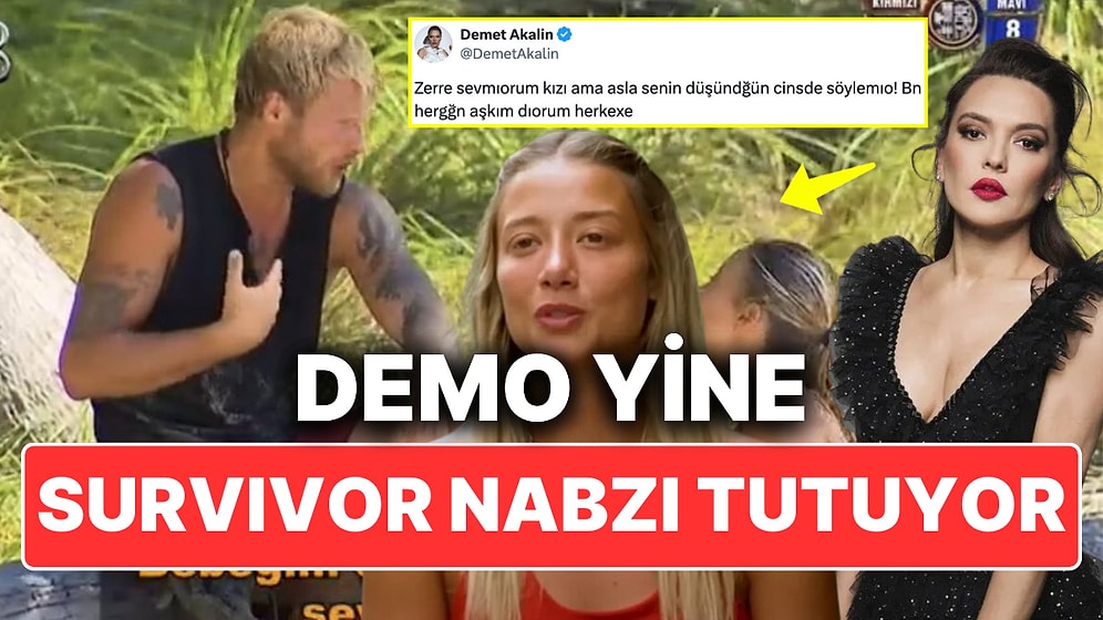 Demet Akalın Survivor'da Yunus Emre ve Aleyna'yı Aşırı Yakın Görünce Nefreti Yine Klavyesine Vurdu