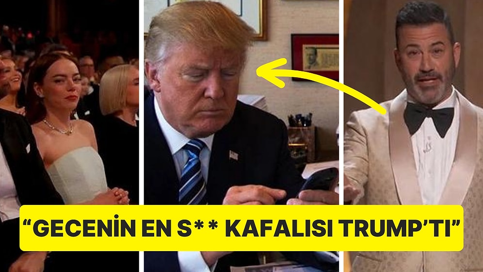 Oscar Gecesi Hakkında Paylaşım Yapan Donald Trump'a Sunucu Jimmy Kimmel'ın Sözleri Çok Ağır Oldu