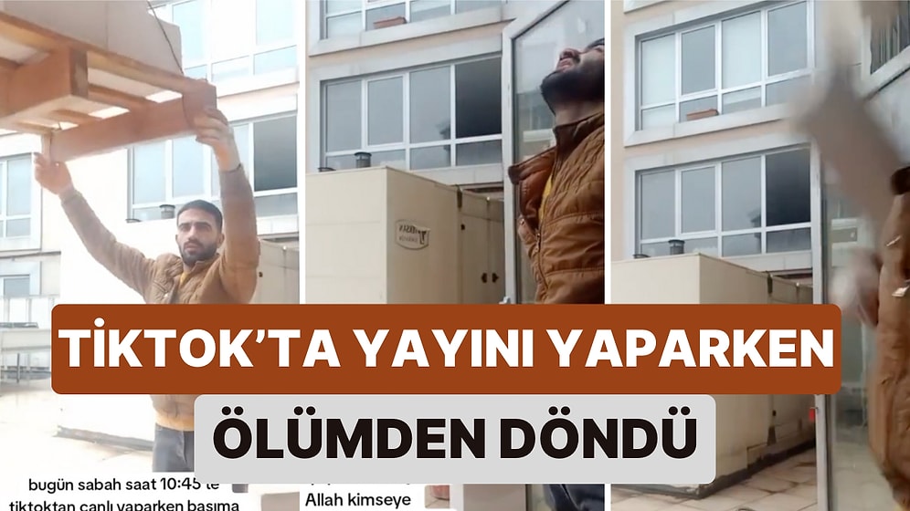 O Anlar Yayına Yansıdı! Bir İnşaat İşçisi Çalışırken Yaptığı TikTok Canlı Yayını Sırasında Ölümden Döndü