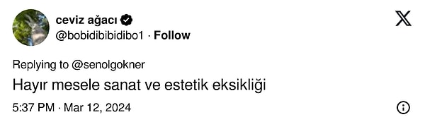 Estetiği düşünen de...