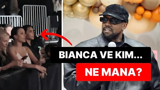 Kim Kardashian ve Bianca Censori, Kanye'nin Konserinde İki Lafın Belini Kırarken Görüntülendi