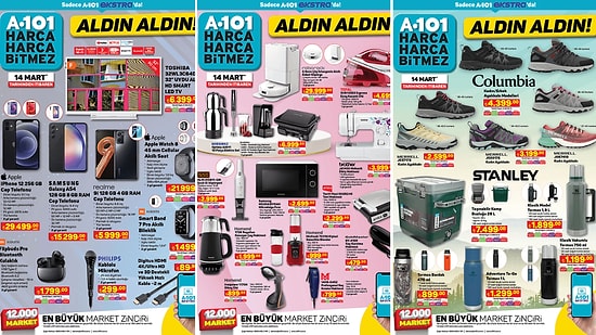 A101'e Stanley Termos Çeşitleri Geliyor! 14 Mart 2024 A101 İnternete Özel Aldın Aldın Kataloğu