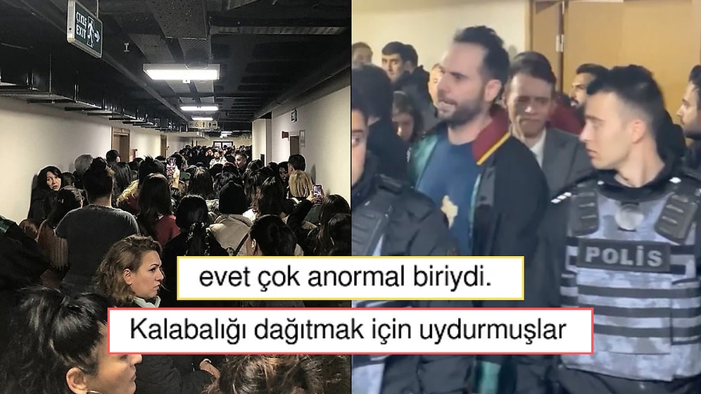 Eros'un Duruşmasında Kalabalığa Katilin Tutuklandığını Söyleyen Cübbeli Bir Kişi Dikkat Çekti!