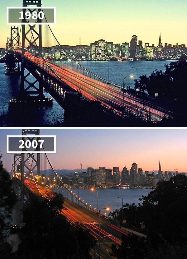 14. San Francisco, Oakland Körfezi Köprüsü, Kaliforniya, 1980 - 2007.