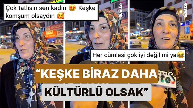 İftardan Sonra Sokak Röportajında Konuşan Erzurumlu Kadının Doğallığı ve Samimiyeti Kendisine Hayran Bıraktı