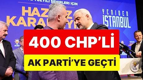 İstanbul'da CHP Üyesi 400 Kişi Partisinden İstifa Ederek AK Parti'ye Katıldı