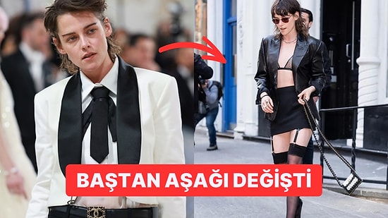 Maskülen Tarzını Bir Kenara Bırakan Kristen Stewart'ın Jartiyerli Kombini Şaşırttı
