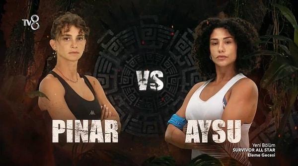 Son olarak Pınar ve Aysu arasında oynanan düelloyla da yarışmaya veda eden isim belirlendi.