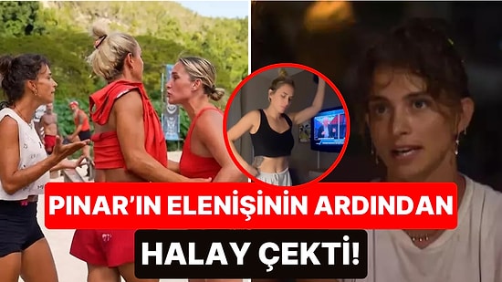 Survivor'da Yaşadığı Tartışma Sonucunda Diskalifiye Olan Sema, Pınar'ın Elenişini Halay Çekerek Kutladı!