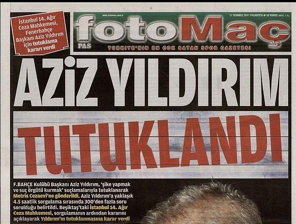 3 Temmuz 2011 günü, televizyonlarını açan insanlar, Türkiye’deki tüm kanalların son dakika duyurusu ile karşılaştı.   Fenerbahçe Spor Kulübü başkanı Aziz Yıldırım başta olmak üzere futbolcu, teknik direktör, spor yöneticisi 50 kişi gözaltına alınmıştı.
