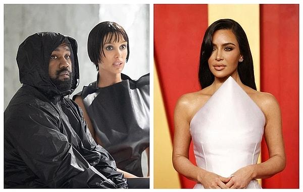 8. Kanye West'in şimdiki eşi Bianca Censori ve eski eşi Kim Kardashian, Vultures albümünün dinleme etkinliğinde bir araya geldi. Yan yana oturan ikilinin muhabbetine doyum olmazken, çocukların yanında tarzına kısmen çekidüzen veren Bianca'nın kombini yine ilgi odağı oldu.