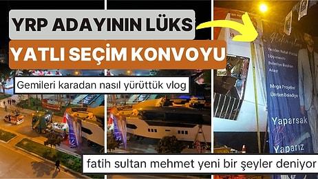 Antalya, Döşemealtı Belediyesi YRP Adayı Mesut Hekimoğlu'nun Lüks Yatlı ve Mehterli Seçim Konvoyu