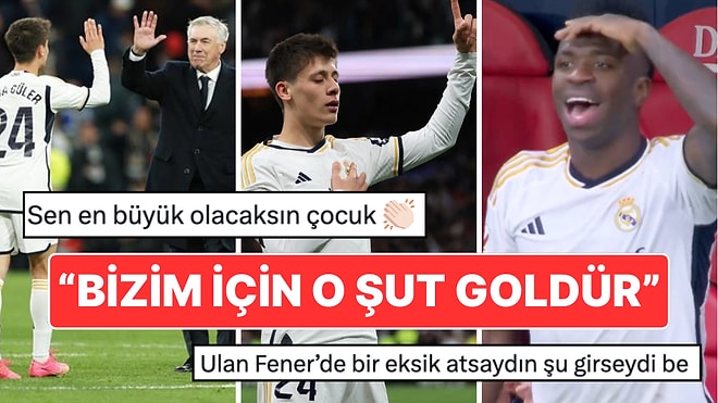 Ancelotti, Orta Sahadan Çektiği Şutu Direkten Dönen Arda Güler'i Gol Atmış Sayıp Övgü Yağdırdı