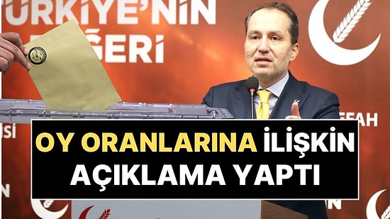 Yeniden Refah Lideri Fatih Erbakan Oy Oranlarına İlişkin Rakam Verdi!