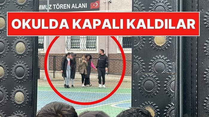 Dört Öğrenci Kapanan Okulda Mahsur Kaldı: Camdan Bağırarak Yardım İstediler!