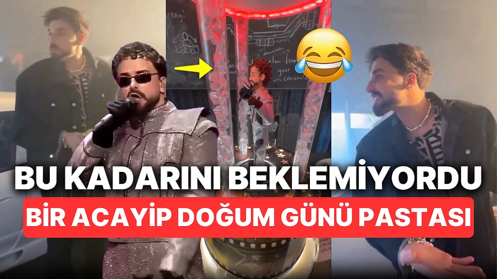 Doğum Günü İçin Boyundan Büyük Pasta Yaptırılan Sefo Bir de Şarkı Çaldığını Öğrenince Çocuklar Gibi Sevindi