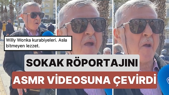 Aydın'da Hipnotize Eden Yemek Yeme Biçimiyle Sokak Röportajını ASMR Videosuna Çeviren Amca