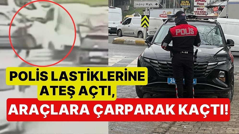 Esenyurt'ta Şüpheli Araç Kovalamacası: Polis Lastiklerine Ateş Açtı, Araçlara Çarparak Kaçtı!