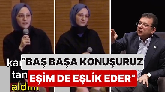 İmamoğlu Kanser Hastası Olduğunu Söyleyen Kızın Konuşmakta Zorlandığını Görünce Eşini Devreye Soktu