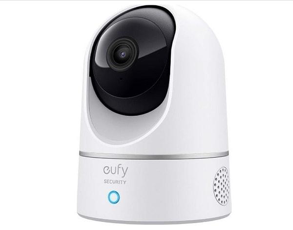 5. Anker Eufy Security 360 Derece Dönebilen Kızılötesi Gece Görüşlü IP Kamera 2K HD T8410