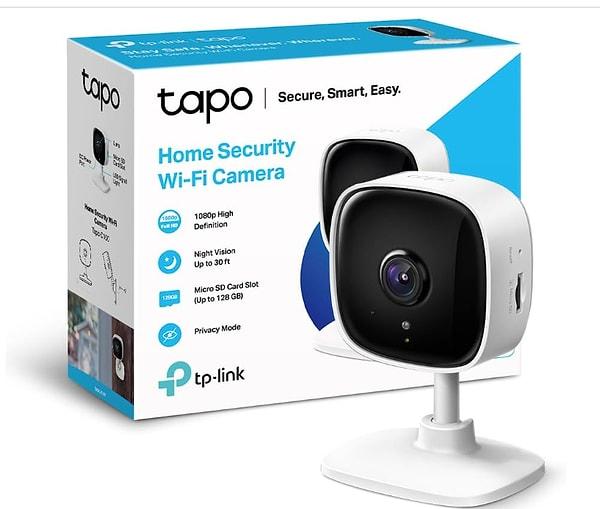 3. TPLink Tapo C100, Ev Güvenliği için 1080P Full HD WiFi Kamera