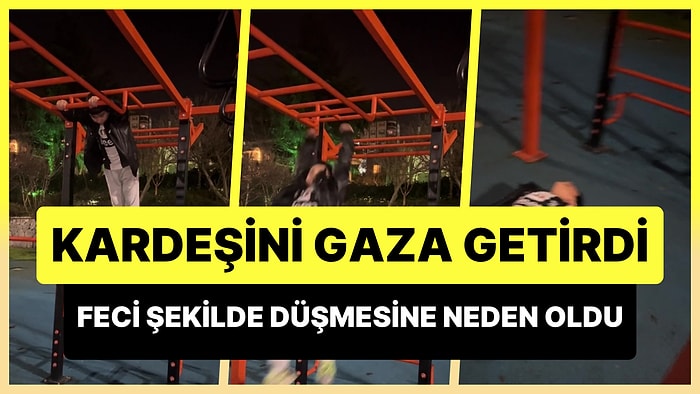 Gaza Getirdiği Kardeşinin Feci Şekilde Düşmesine Neden Olan Abla Yardım Etmek Yerine O Anları Kaydetti