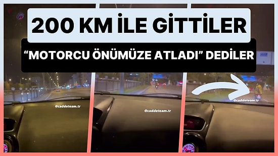 Şehir İçinde 200 Km Hızla Giden Magandalar: 'Motorcu Önümüze Atladı'