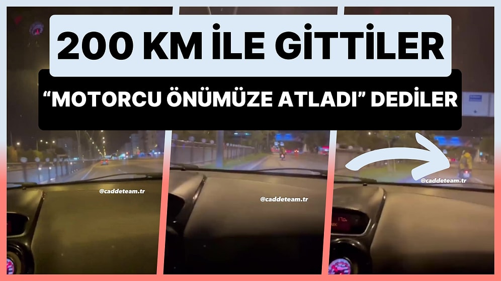 Şehir İçinde 200 Km Hızla Giden Magandalar: 'Motorcu Önümüze Atladı'