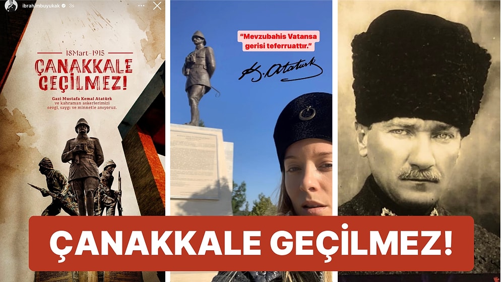 Ünlü İsimlerden 18 Mart Çanakkale Zaferi'nin 109. Yıl Dönümünü Kutladıkları Paylaşımlar Geldi!