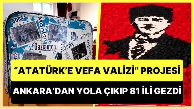 81 İli Gezerek 20 Bin Öğrenciden Eserlerin Toplandığı 'Atatürk'e Vefa Valizi' Projesinin Sergisi Açıldı!