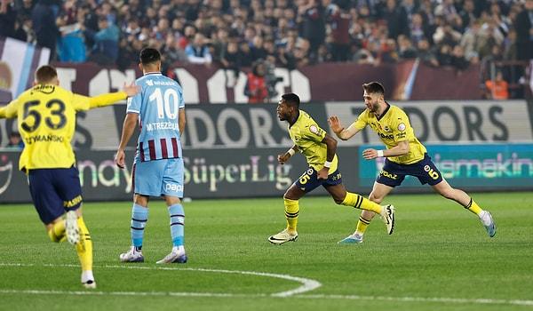 Karşılaşmanın 13. dakikasında Tadic'in pası sonrası uzak mesafede Fred, önüne aldığı topu düzgün bir vuruşla Trabzonspor ağlarına yolladı.