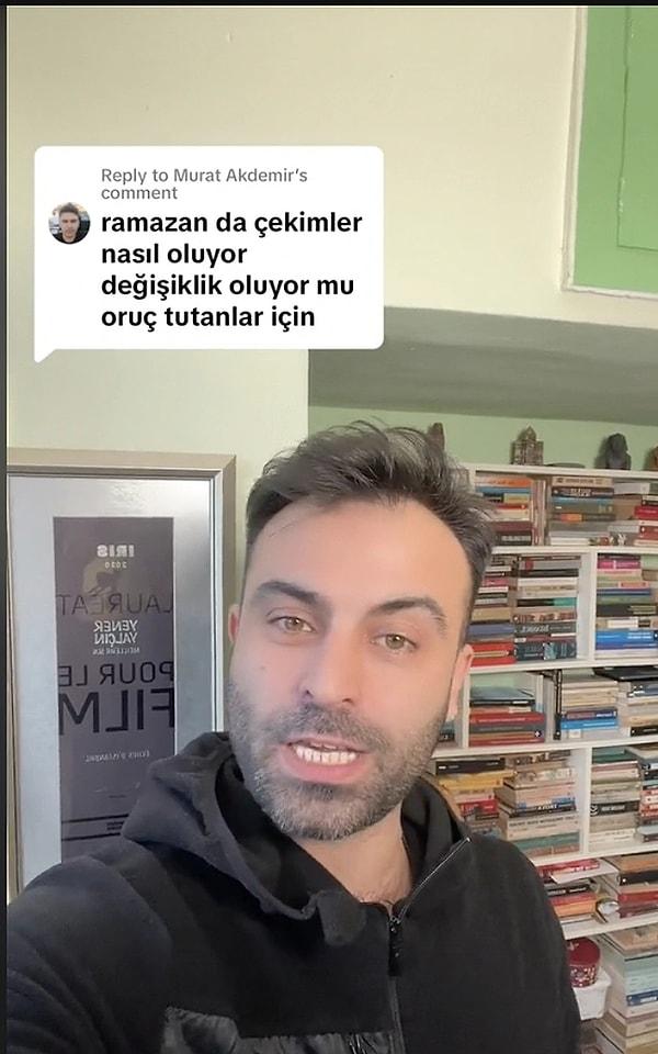 2. Set çalışanı Yener Yalçın, Ramazan ayında oruç tutan oyuncular ve set ekibi için çekimlerin nasıl düzenlendiğini anlattı.