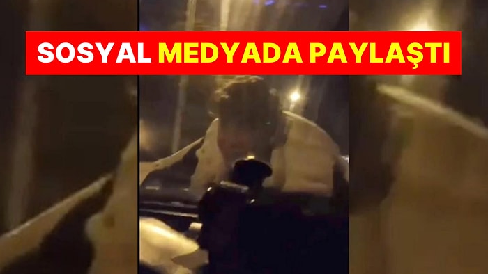 Ankara'da Akılalmaz Olay! Otomobil Kaputundaki Tehlikeli Yolculuk Kamerada: Sosyal Medyadan Paylaştı