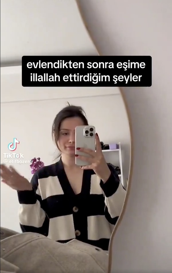 TikTok'ta bir kadın kullanıcı sakarlık seviyesini nasıl arşa çıkardığını anlattı. Evlendikten sonra sakarlığı nedeniyle evde sağlam eşya bırakmadığını söyleyen kullanıcı kocasını bıktırdığı şeyleri tek tek paylaştı.