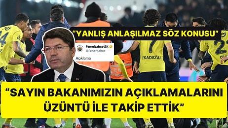 Fenerbahçe, Adalet Bakanı Yılmaz Tunç’a Yanıt Verdi: "Açıklamalarını Üzüntü ile Takip Ettik"