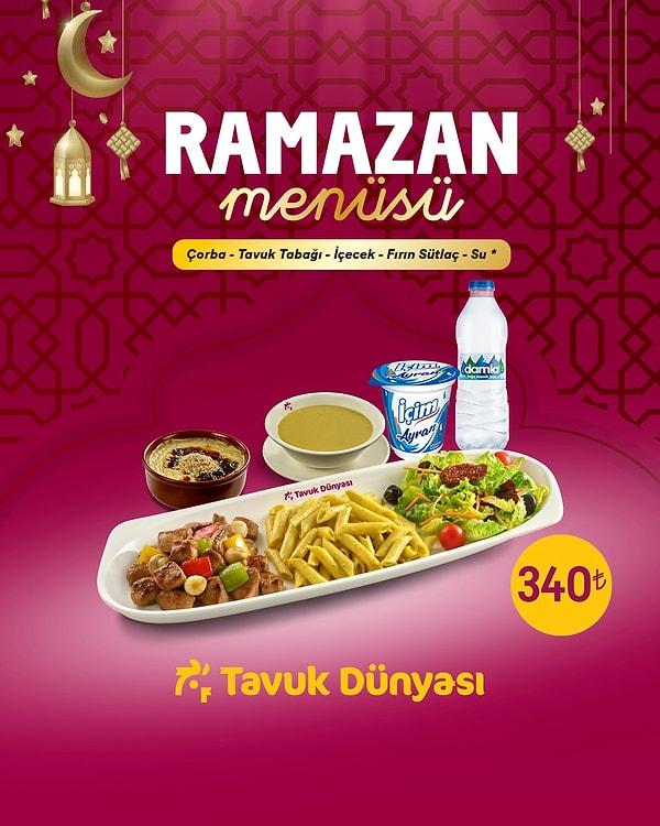 Tavuk Dünyası Ramazan menüsü tam sana göre!