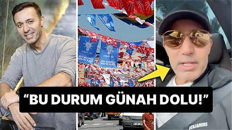 Mustafa Sandal Yerel Seçim Öncesi Dört Bir Yanın Afişlerle Donatılmasına Sert Tepki Gösterdi: "Uygar Olalım"