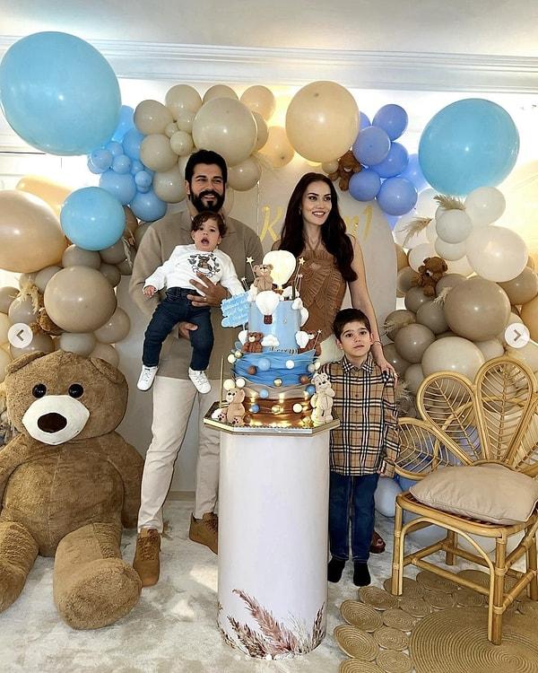 2019 yılında ilk çocuklarını, 2023 yılında ikinci çocuklarını kucaklarına alan Evcen ve Özçivit, mutlu aile pozlarını minik oğullarının yaş günüyle beraber paylaşmıştı.