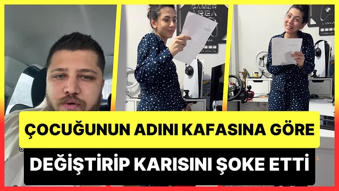 Çocuğunun Kimliğini Çıkartmaya Gittiğinde İsmini Kafasına Göre Değiştiren Adam Karısını Şoke Etti!