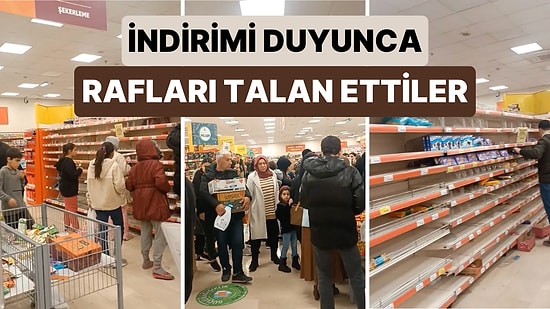 Bir Markette Atıştırmalık Ürünlerde Yapılan 1 Alana 1 Bedava Kampanyasından Sonra İnsanlar Rafları Talan Etti