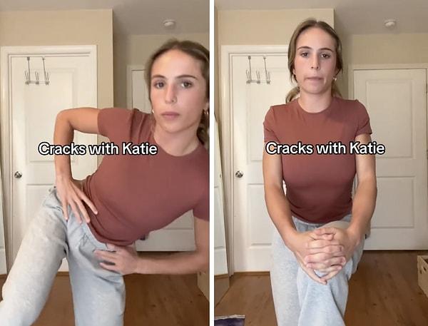Bir kadın vücudundaki her noktayı ayrı ayrı kütlettiği bir video paylaştı.