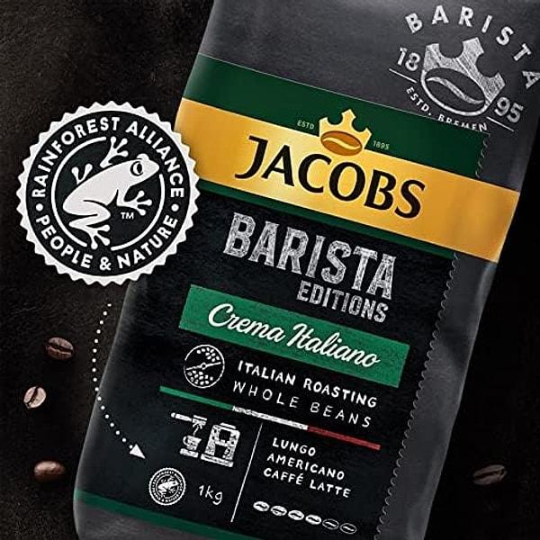 Bu hafta birçok kahve çeşidinde indirim olunca, en çok tercih edilen Jacobs Barista Editions Crema Italiano Çekirdek Kahve olmuş.