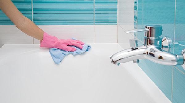 6. Düzenli banyo ve tuvalet temizliği