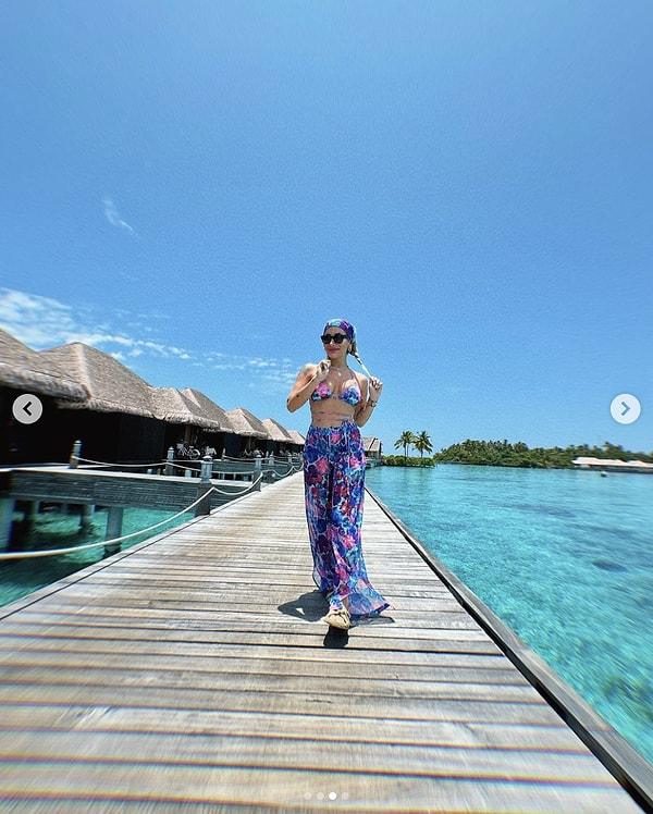 İrem Derici ve Gökhan Fırat, son olarak Maldivler'e tatile gitti. Birbirinden güzel tatil pozları da gecikmedi.