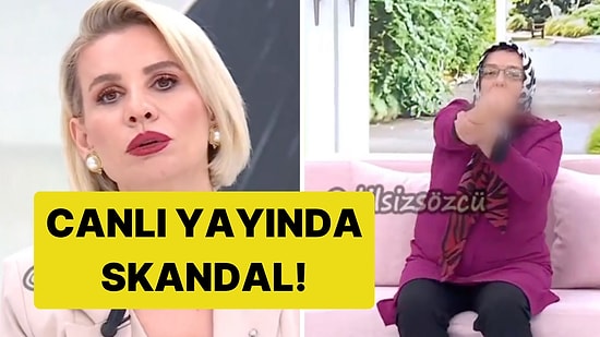 Esra Erol Canlı Yayınında El Hareketi Çeken Konuk Ortalığı Karıştırdı!